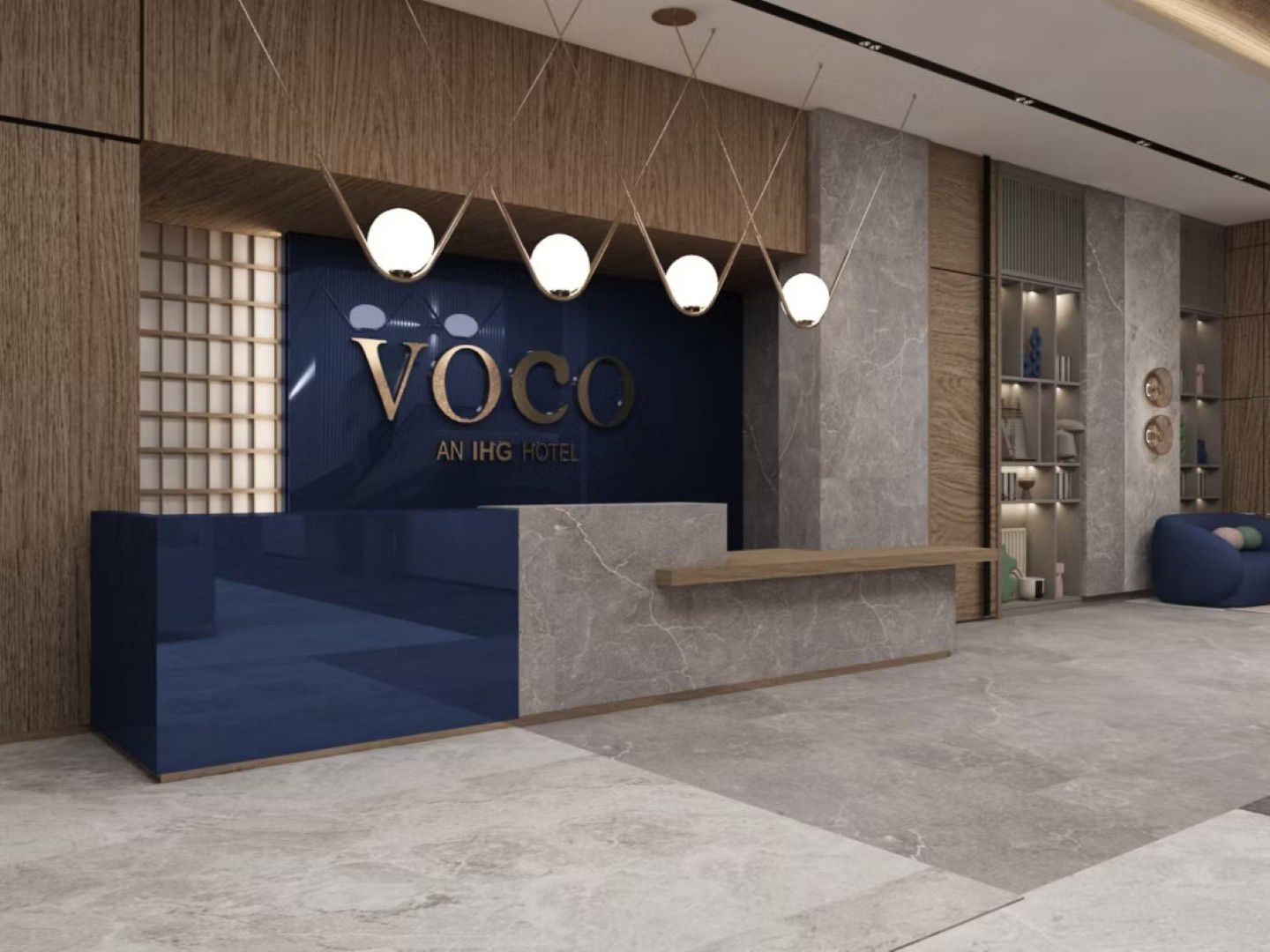 La réception au voco Antalya Konyaalti.